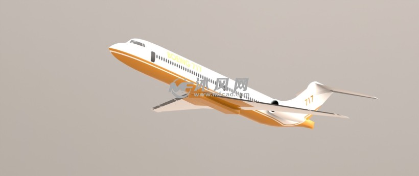 波音717-200飞机模型