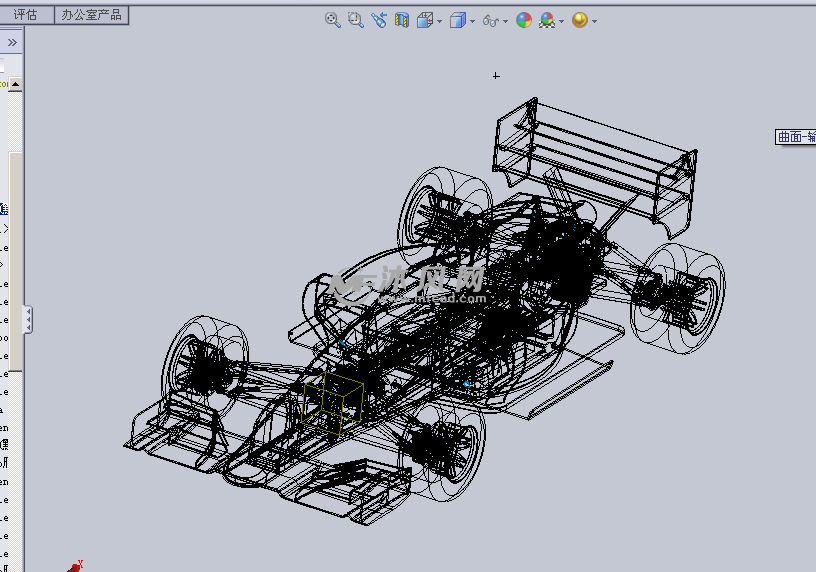 玩具f1赛车sw设计模型 专用车图纸 沐风网