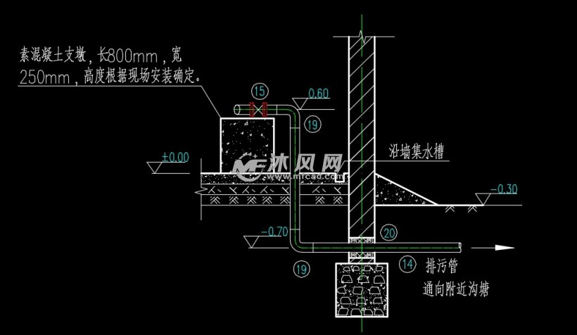 水井长轴深井泵安装施工图