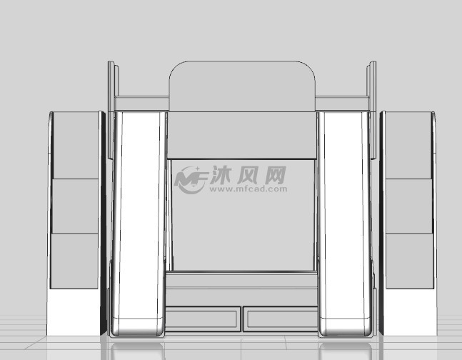 双层床模型设计3d