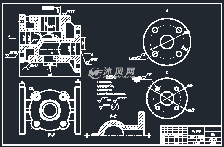 回油阀 阀体零件