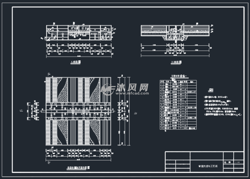 普通快滤池大样图