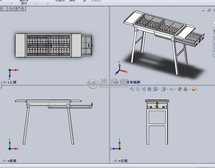 烧烤架模型设计sw 厨房用具图纸 沐风网