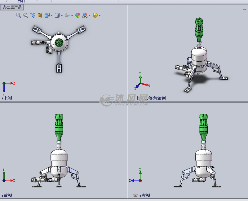 花园软管水火箭发射台设计模型