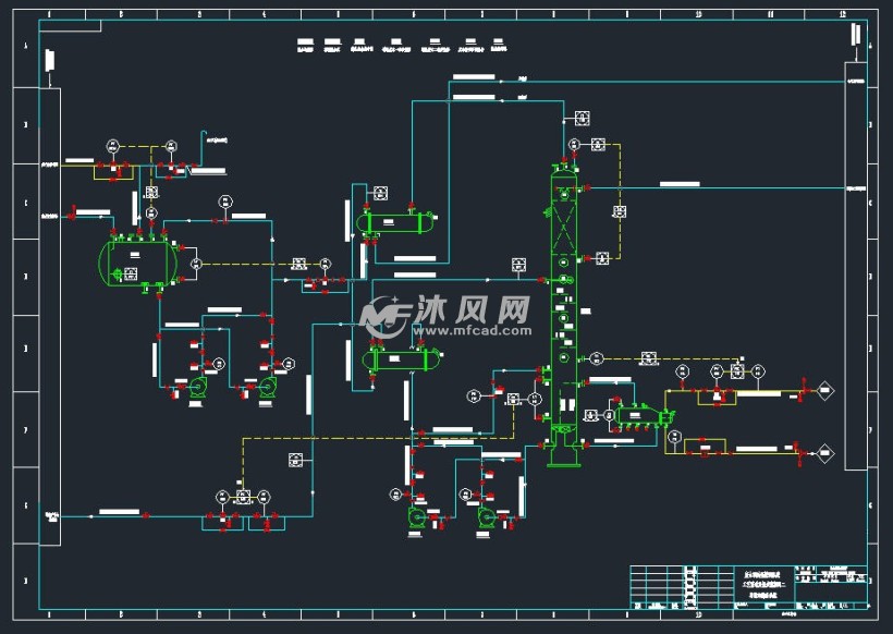 废水精馏项目pid工艺流程图流程图2