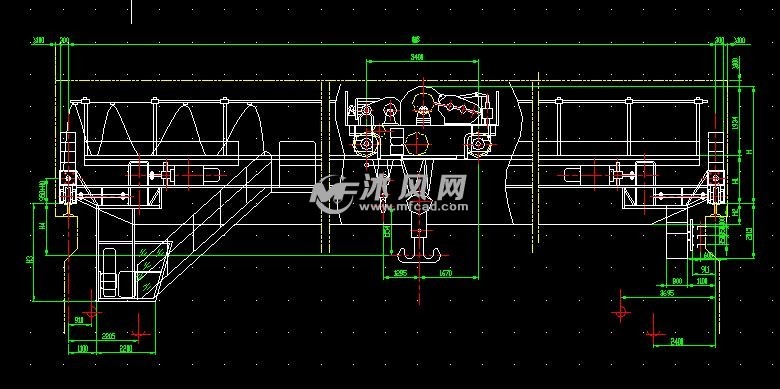 qd型电动双梁桥式起重机图纸