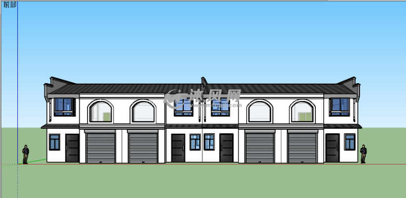 农村房屋sketchup模型