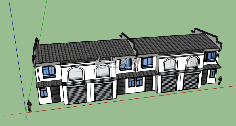 农村房屋sketchup模型