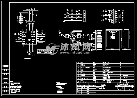 电动机各种变频控制原理图及二次施工接线图 电气工程图纸 沐风网