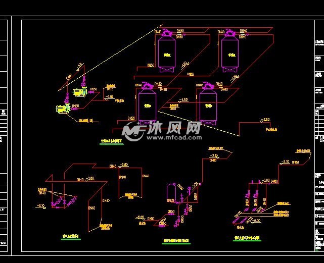 高区变频回用管路系统图