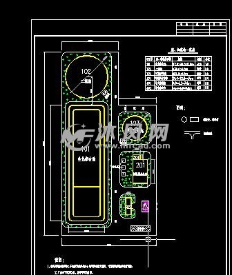 造纸厂污水处理工程平面图及高程图