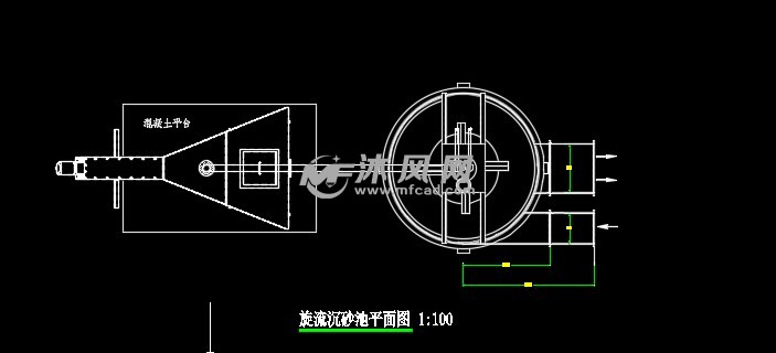 旋流沉砂池平面图