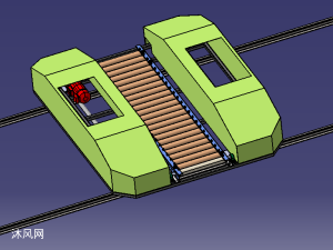 轨道小车实际应用3d模型