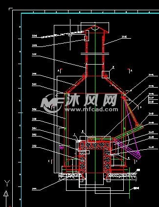 垃圾焚烧炉设备紧急排放口结构图