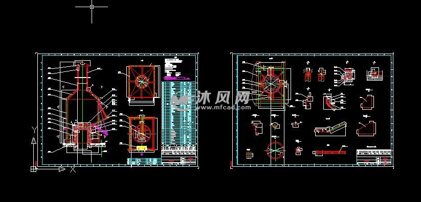 垃圾焚烧炉设备紧急排放口结构图