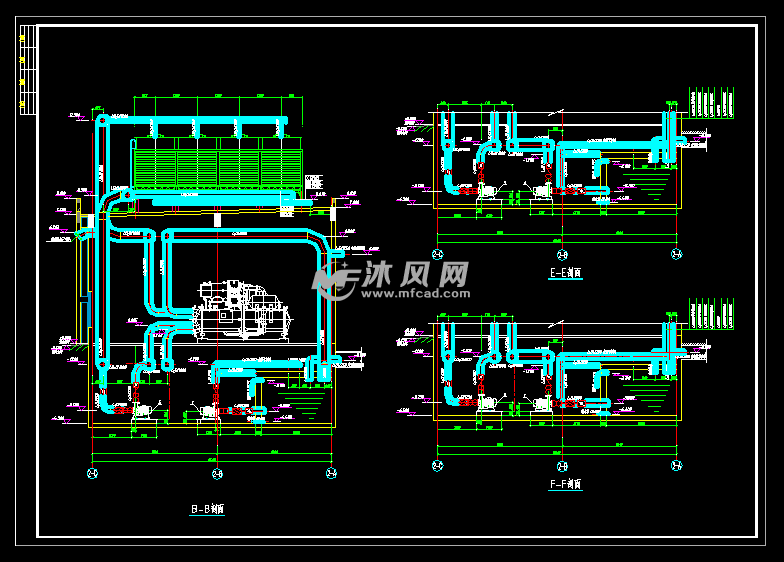 某工厂制冷站工艺图纸
