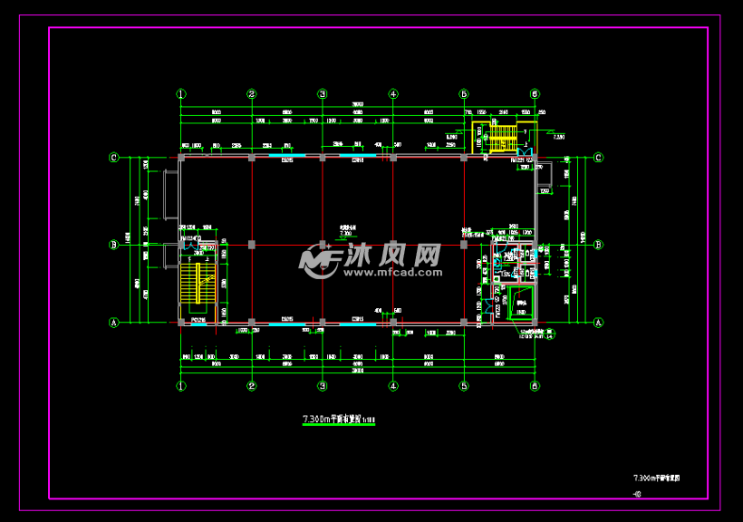 7.300m平面布置图