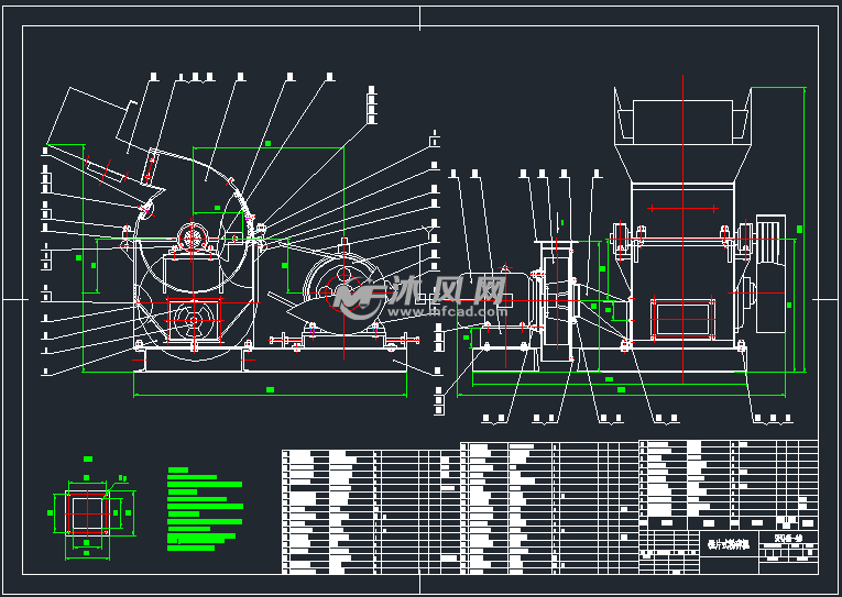 饲料粉碎机二维设计