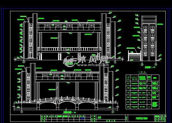 cad建筑图纸 水利工程图纸 闸门启闭机图 水闸相关图