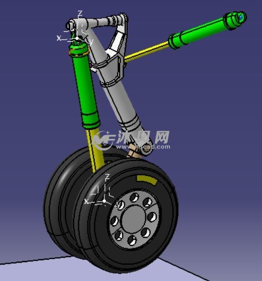 飞机起落架catia模型