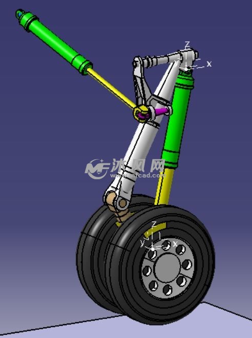 飞机起落架catia模型