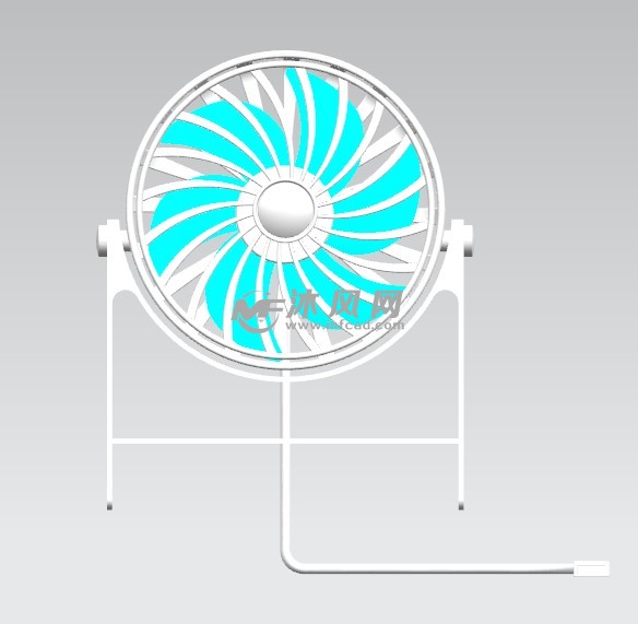 usb小风扇模型设计 - 家用电器图纸 - 沐风网