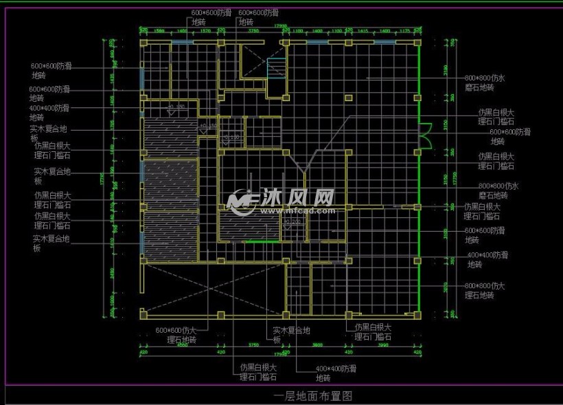 一层地面布置图