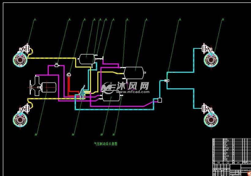 货车气动刹车系统设计