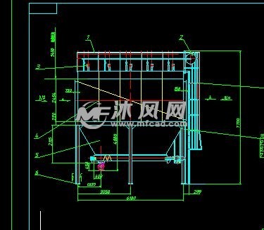 除尘器立面结构图