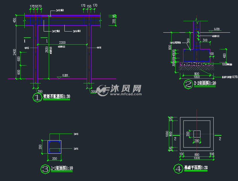 景观亭设计施工图