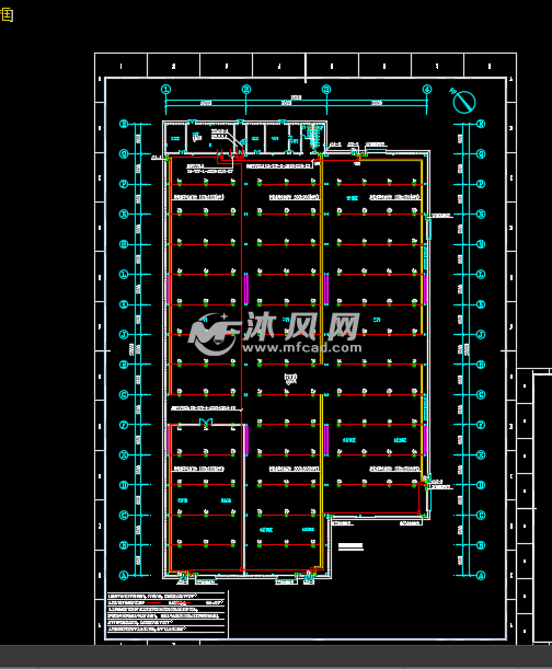 厂房照明平面图