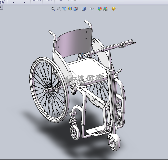 轮椅模型图设计