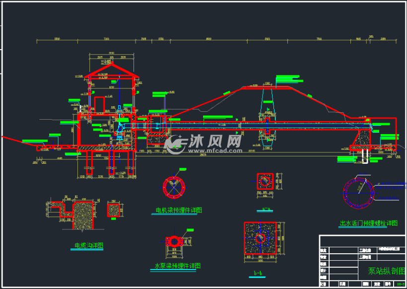 排涝泵站设计施工图