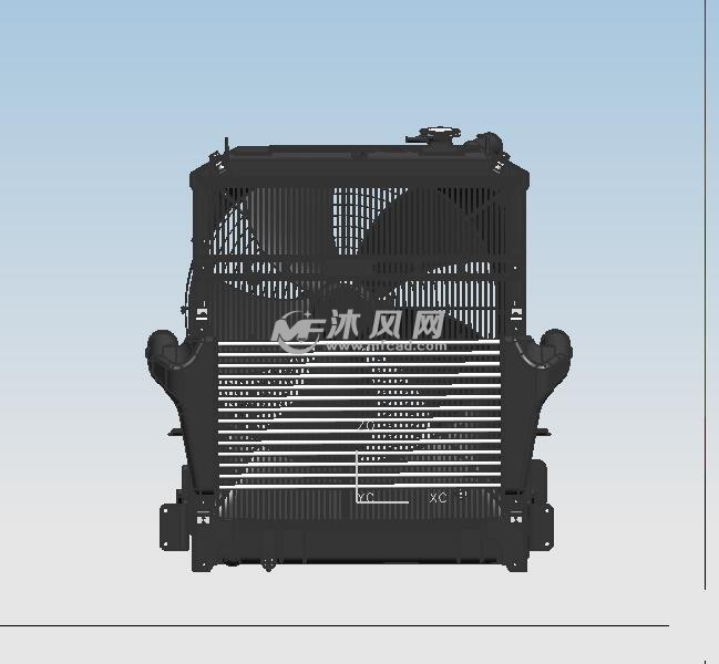 汽车散热器模型图设计