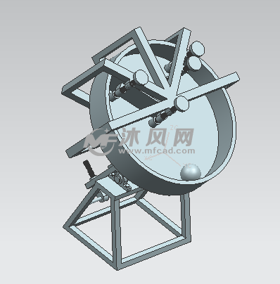 实验室用铁矿球团造球机 机械加工图纸 沐风网