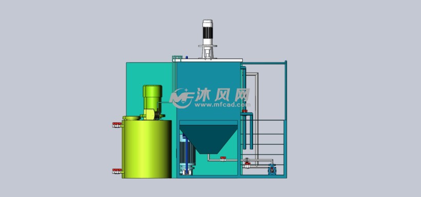 一体化芬顿反应池左视图