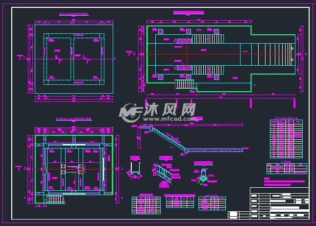 cad建筑图纸 水利工程图纸 闸门启闭机图 水闸相关图