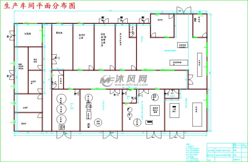 生产车间平面分布图