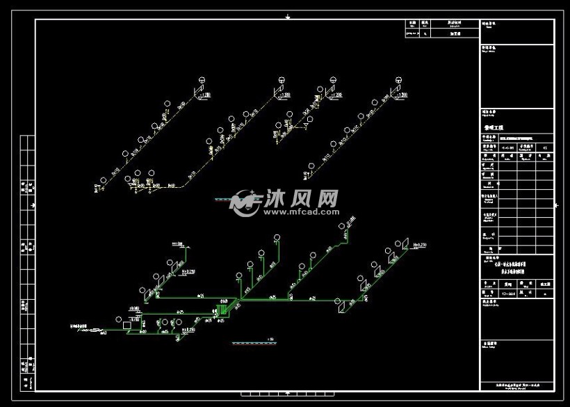 经济园景观工程喷泉公厕给排水施工图 - cad建筑图纸