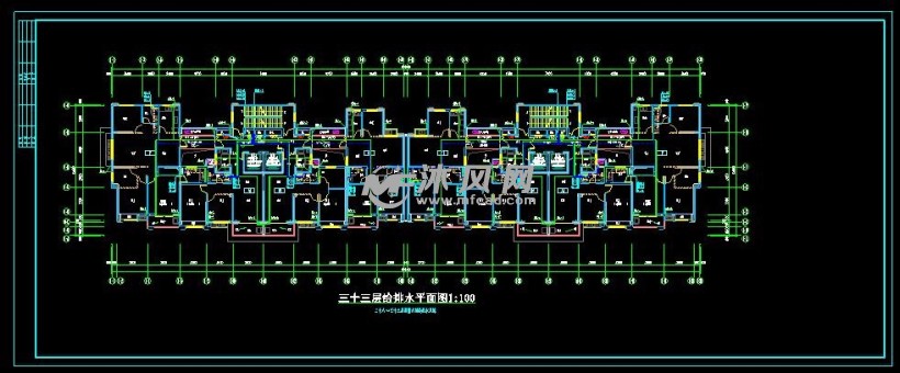 小区住宅楼给排水消防详细施工图