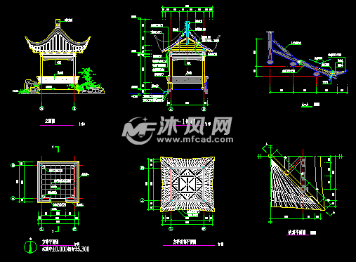 方亭平面图