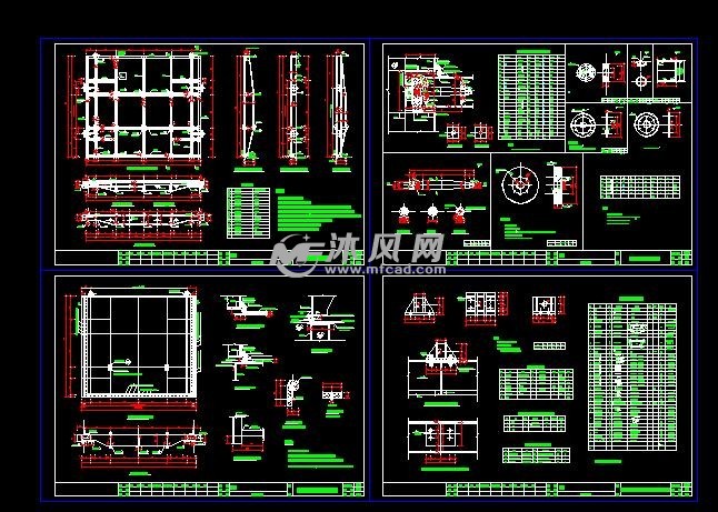 钢制水闸结构图