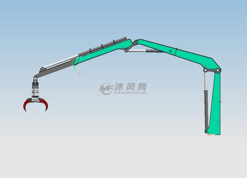 木材机械抓手模型 - 机器人模型图纸 - 沐风网