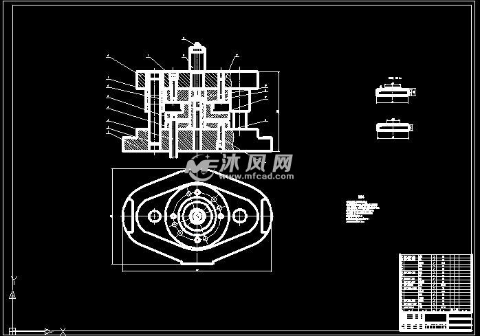 圆盘翻边模设计 - 模具图纸 - 沐风网