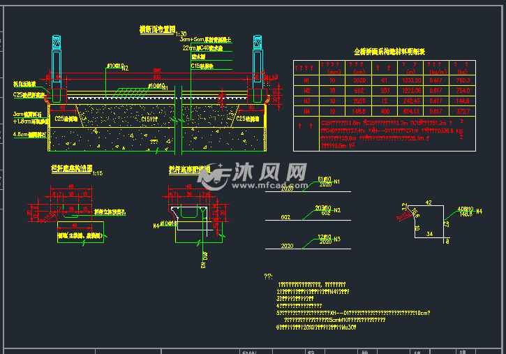 18m跨桥梁工程方案及cad图 - 设计方案图纸 - 沐风网