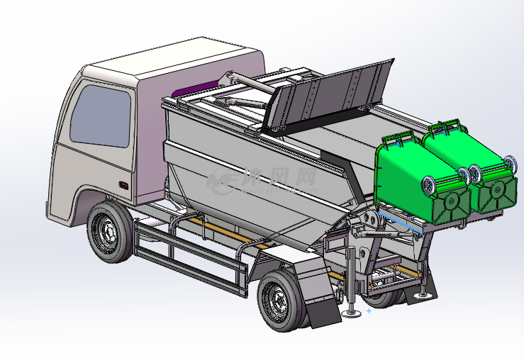 自装卸垃圾车设计