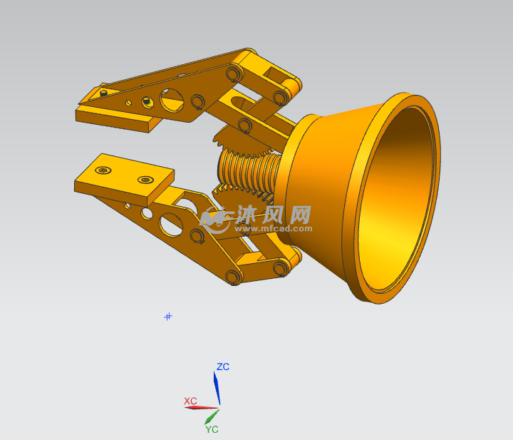 齿轮齿条机械手3d设计