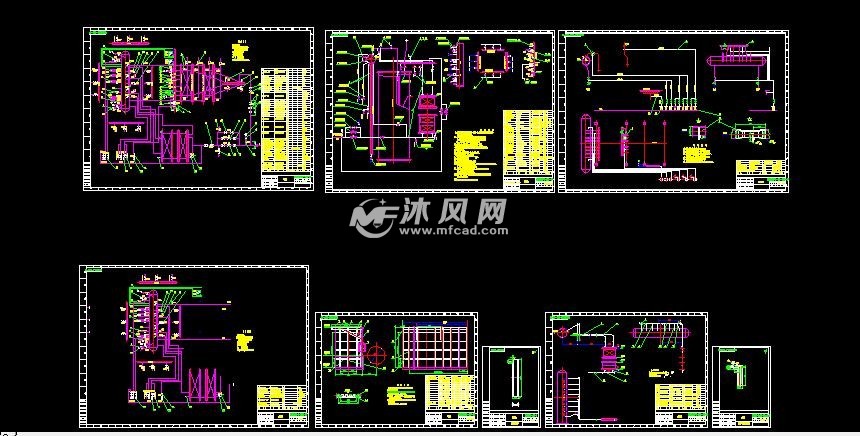 热电站炉蒸汽水管路系统图