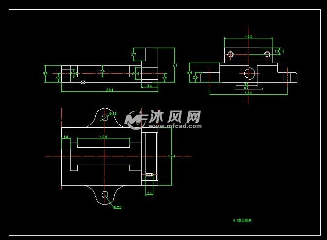 丝杠台钳结构零件图