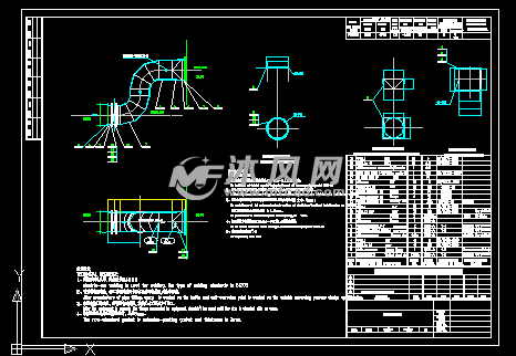 除尘器收尘管路 管道图纸 沐风网